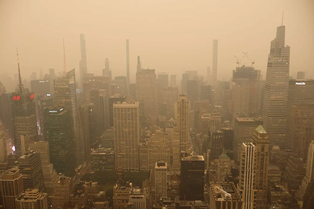New York Citys Air Pollution Crisis Among The Worlds Worst As Canada Wildfire Smoke Blankets 8069