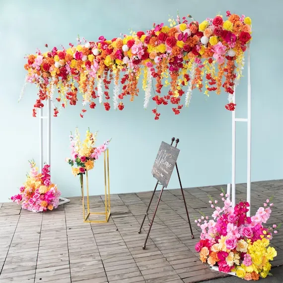 Flower backdrop decorations