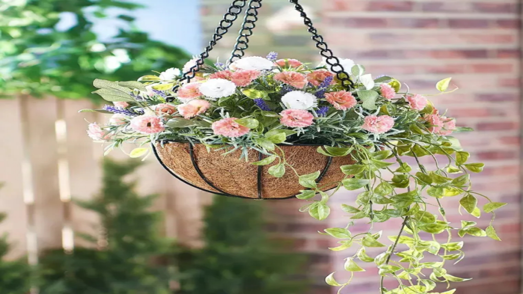 How to care for artificial hanging flowers