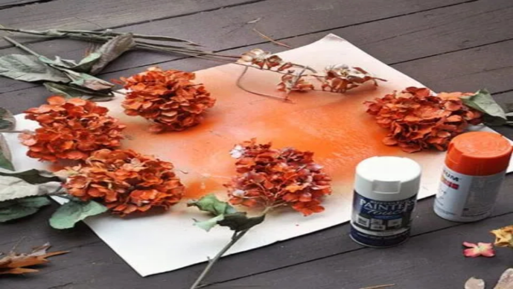 What are the best types of fake flowers to spray paint?