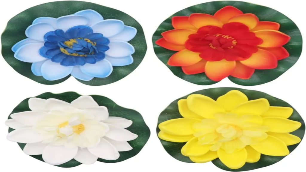 What are the most popular colors for artificial lotus flowers?