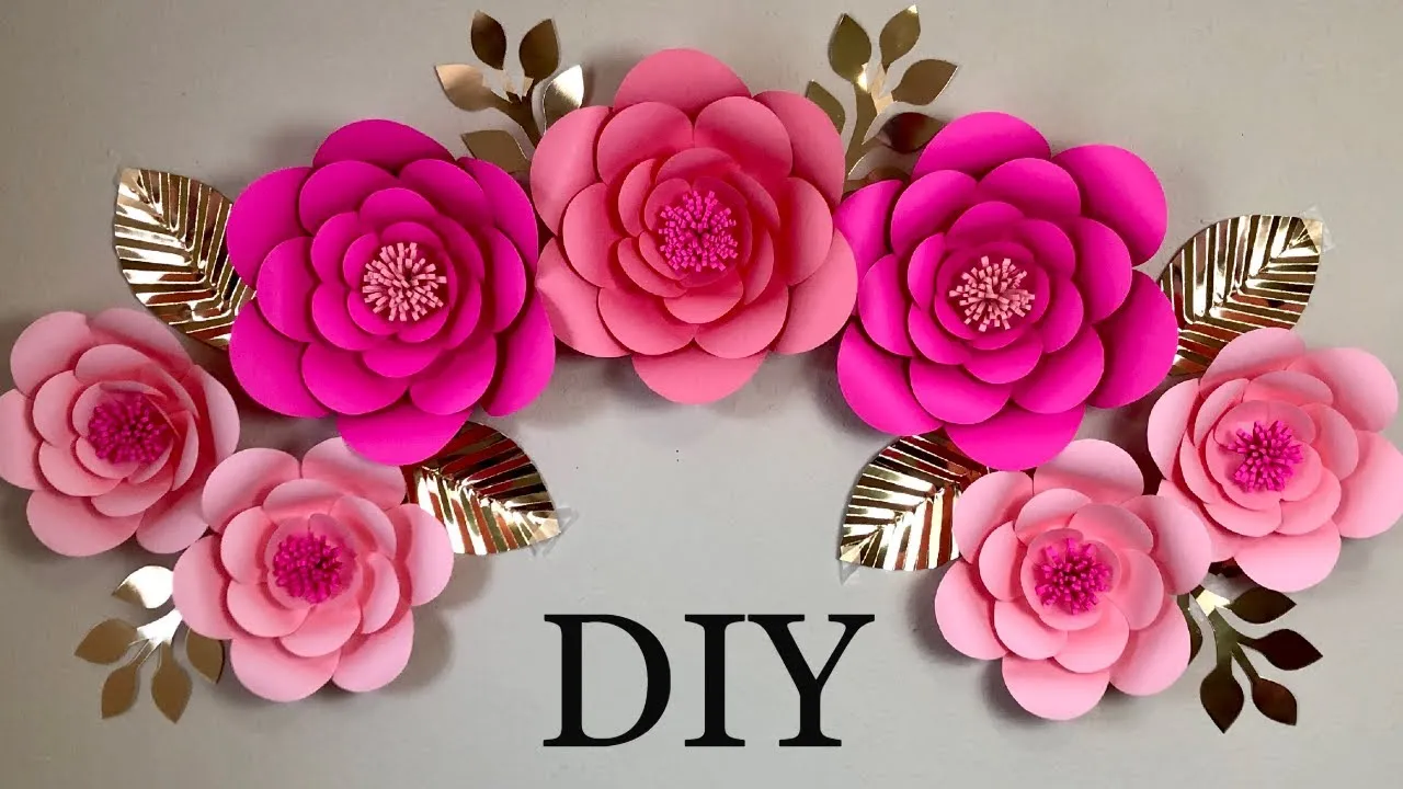 how to make paper flowers for home decoration?