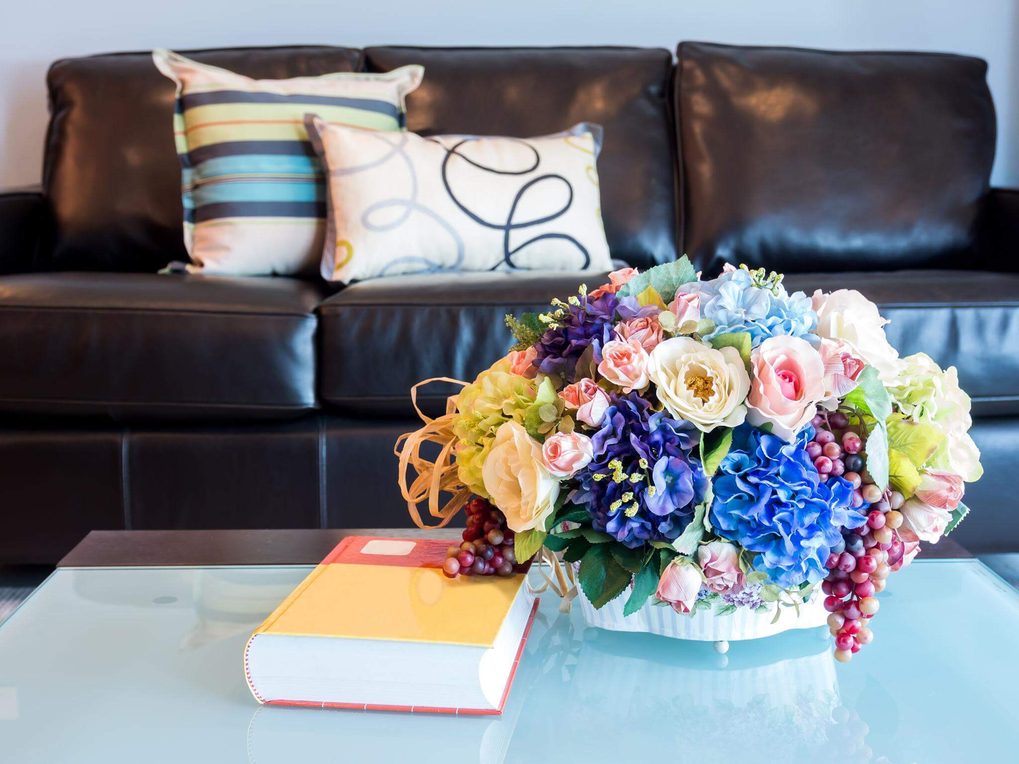 Artificial flower arranging for beginners step-by-step example