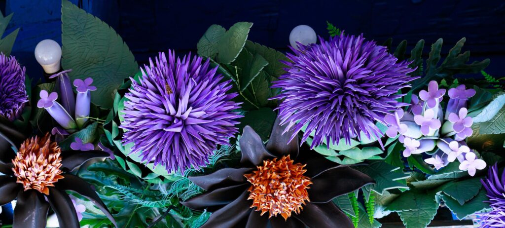 Artificial flower arranging for beginners step-by-step example